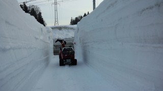 作業所までの除雪