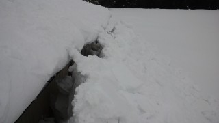 農作業小屋の雪下ろし