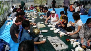 稲刈り体験会　竏秩@食事