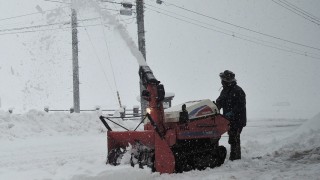 ロータリー除雪機　初稼働！