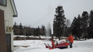 棚田の作業場除雪