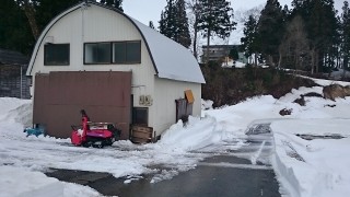 棚田の除雪作業