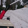 棚田の母屋の除雪作業