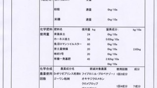 特別栽培米　圃場看板
