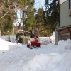 棚田の母屋の除雪
