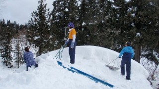 棚田の積雪は170cm