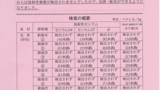 放射性物質検査一回目