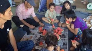 最近の梨畑の様子　from片山