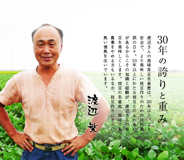 【2022年予約開始】黒埼産茶豆　新潟茶豆1kg箱(生産者・渡辺)